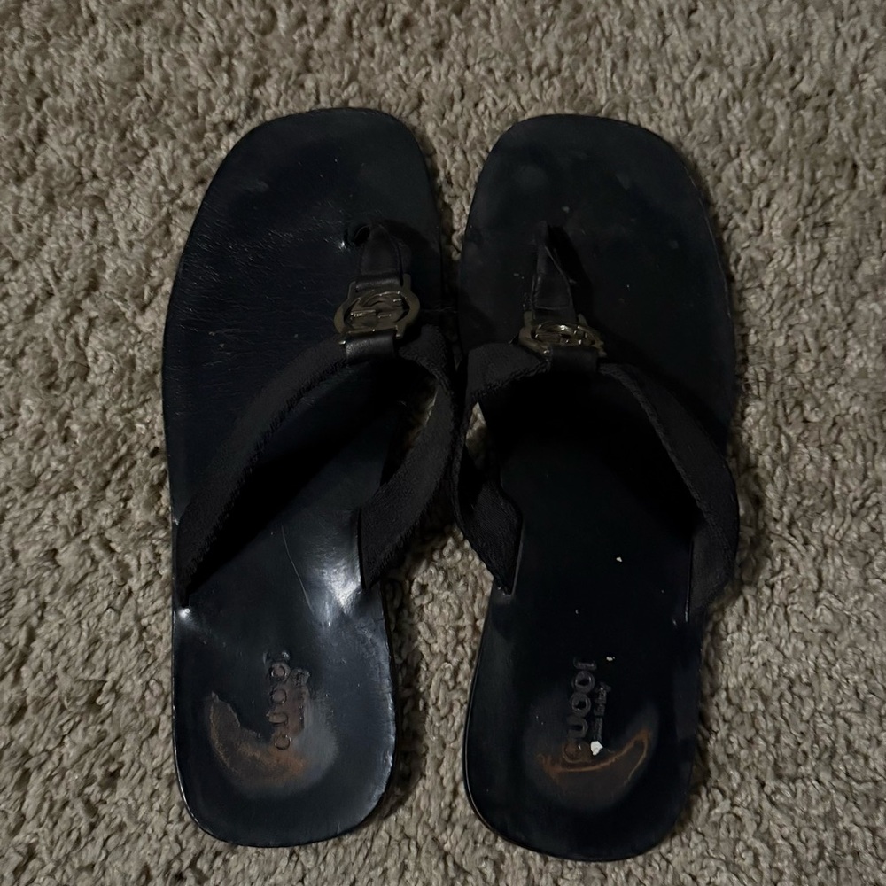 Black Flip Flops